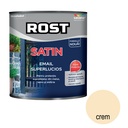 Vopsea alchidică superlucioasă pentru lemn si metal ROST SATIN interior/exterior crem, 4 l