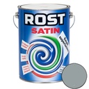 Vopsea alchidică superlucioasă pentru lemn si metal ROST SATIN interior/exterior gri, 4 l