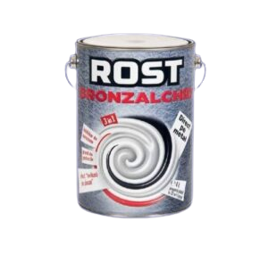 Email Rost Bronzalchid 3 în 1 pentru metal cu efect de lovitură de ciocan albastru, 0.75 l