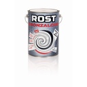 Email Rost Bronzalchid 3 în 1 pentru metal cu efect de lovitură de ciocan argintiu, 4 l