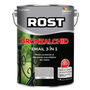 Email Rost Bronzalchid 3 în 1 pentru metal cu efect de lovitură de ciocan argintiu, 4 l