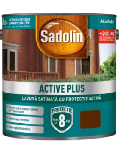 Lazura lucioasa, SADOLIN ACTIVE SB, teak 0,75 L