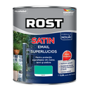 Vopsea alchidică pentru lemn/metal Rost Satin interior/exterior vernil, 0.6 l