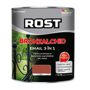Email Rost Bronzalchid 3 în 1 pentru metal cu efect de lovitură de ciocan maro, 0.75 l