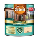 Lazura lucioasa, Sadolin EXTRA PLUS 3in1, pentru lemn pe baza de de apa: incolor 2.5 l