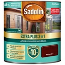 Lazura lucioasa, Sadolin EXTRA PLUS 3in1, pentru lemn pe baza de de apa: palisandru 0.75 L