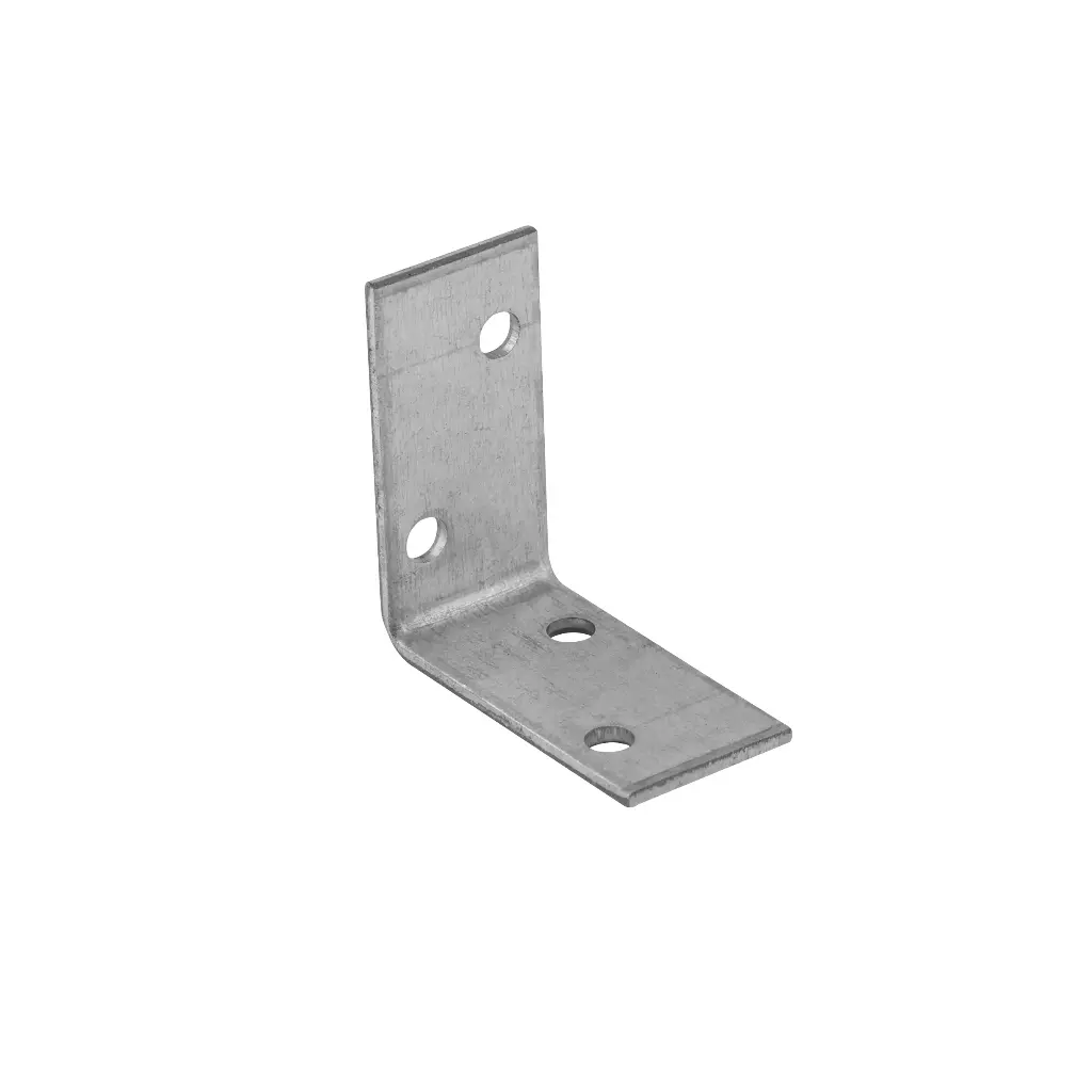 Colțar/vinclu din oțel zincat perforat îngust, 40x40x20x2 mm