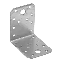 Colțar/vinclu din oțel zincat perforat, 70x70x55x2.5 mm