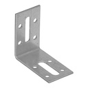 Colțar/vinclu metalic zincat, îmbinare lemn 120x55x30x2 mm