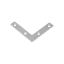 Colțar/vinclu din oțel zincat plat perforat pentru mobilă 50x50x10x2 mm