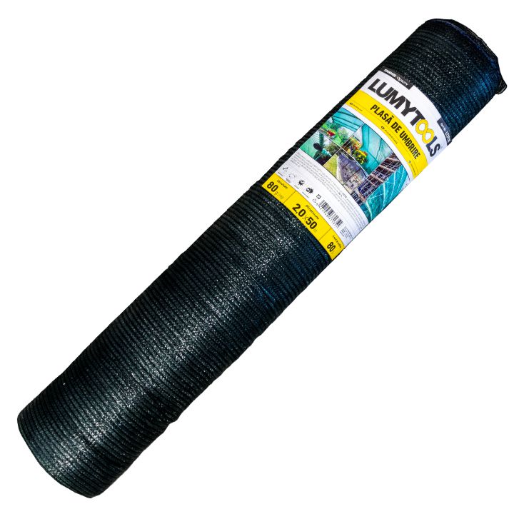 Plasă de umbrire verde, 1.5x50 ml, 120 gr./mp