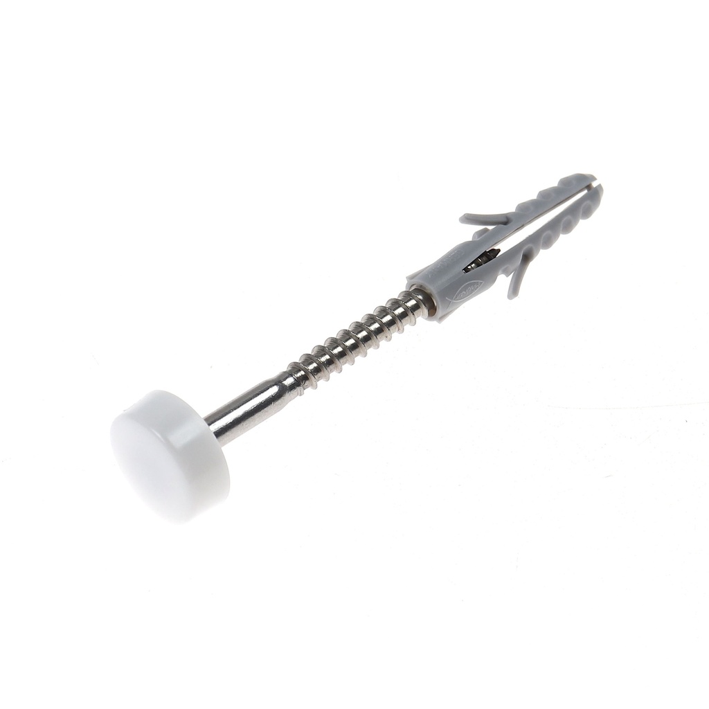 Set fixat vas WC cu saiba/capac plastic si diblu/surub cap hexagonal MNL0670 - 2 buc