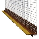 Profil PVC cu plasă și bandă de etanșare fereastră, maro, 6x2500 mm