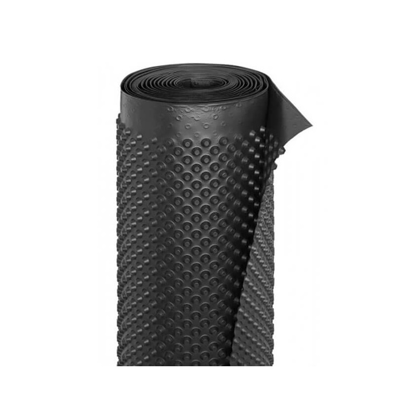 Membrană/folie cu crampoane pentru protecție fundație, 1x20 m rolă/20 mp