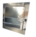 Ușă de vizitare din inox cu zăvor, 150x150 mm