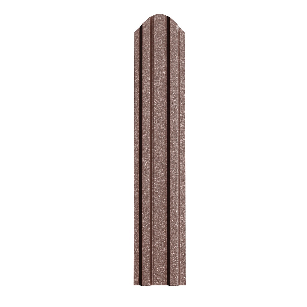 Şipcă gard metalică standard, Bravo RAL 8017 maro mat-grund,1500x90x0,4 mm