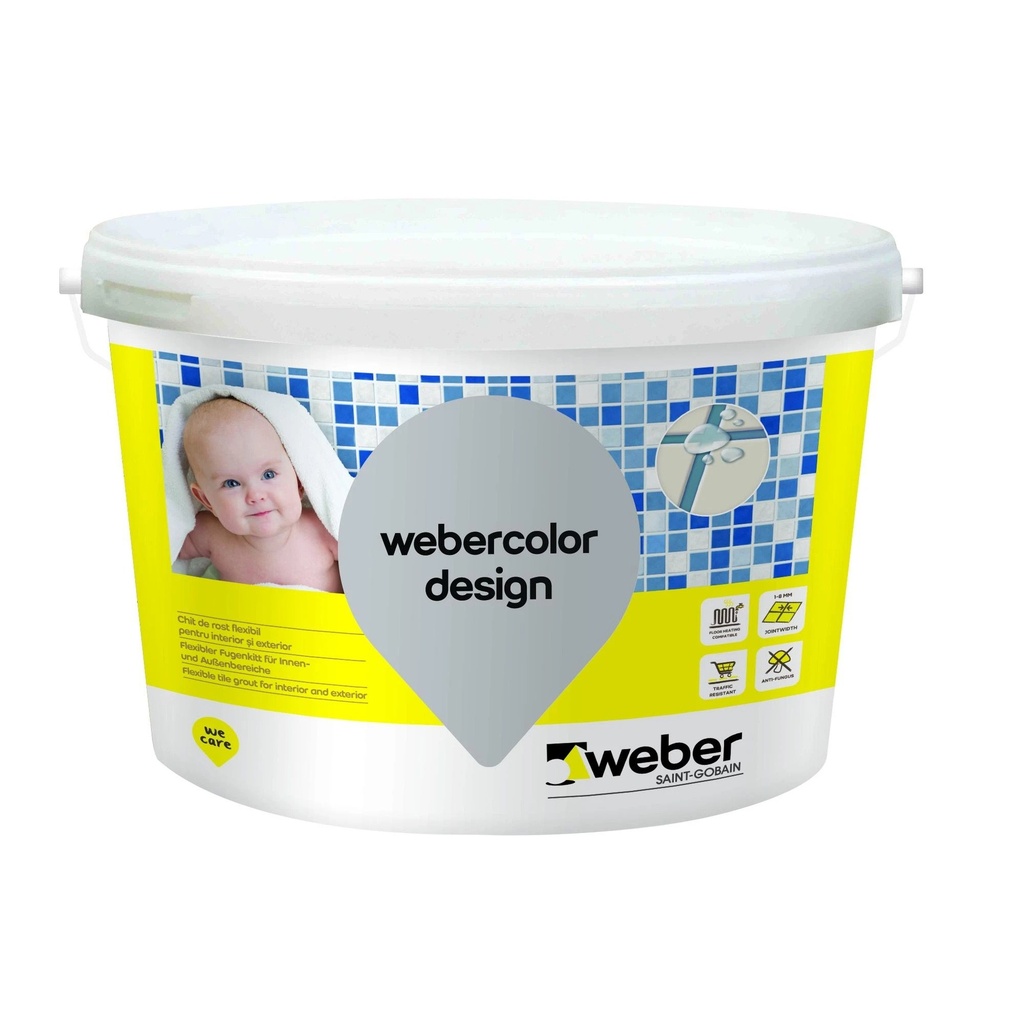 Weber color design cement 5 kg/galeata