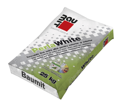 Baumit PerlaWhite, tinci, tencuiala alba interior - exterior 25 kg/sac