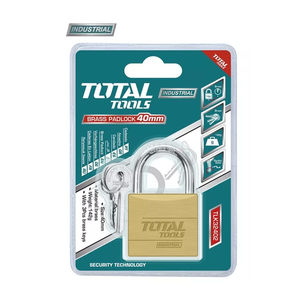 [P001688] Lacat alama Total, 40 mm, 3 chei