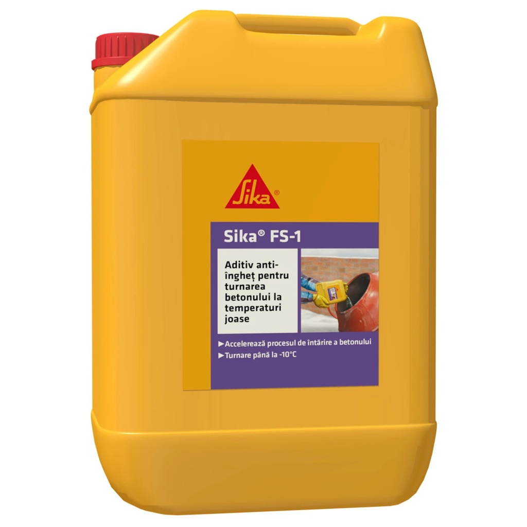 Aditiv anti-inghet, pentru turnări pe timp friguros Sika FS-1, 10 kg