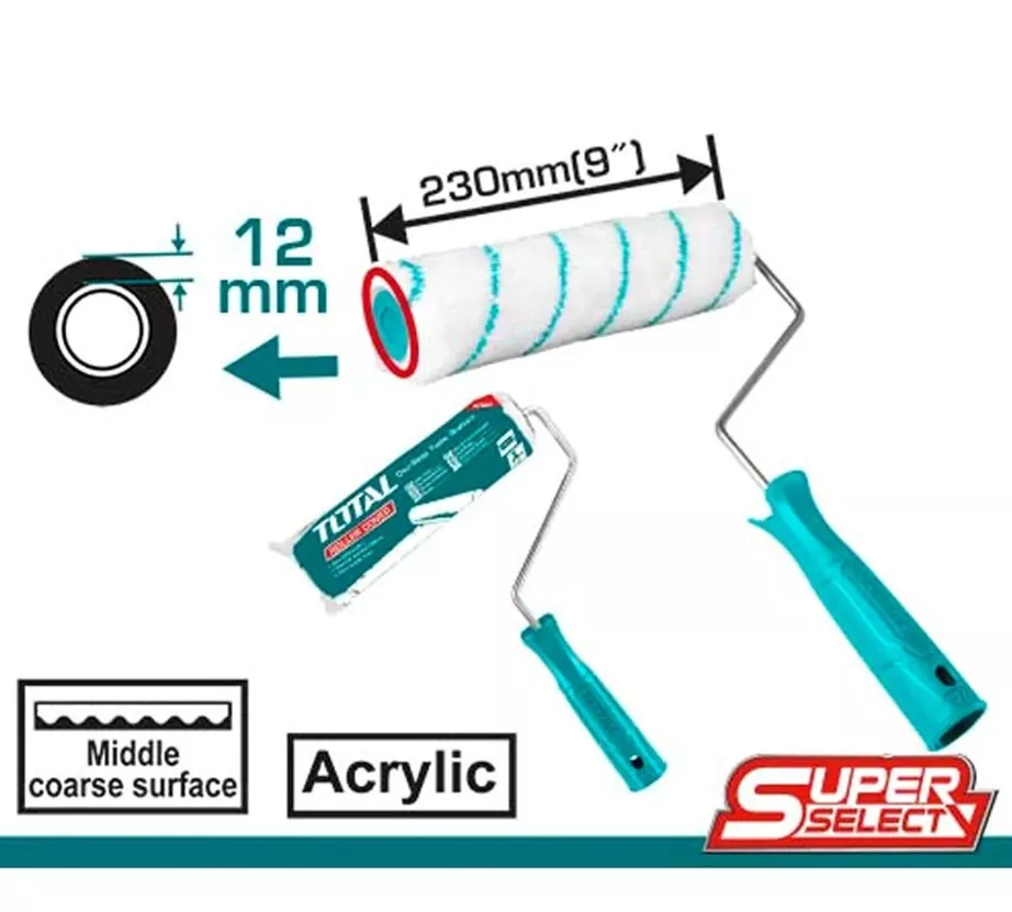 Trafalet acril, fibra 12 mm, 230 mm