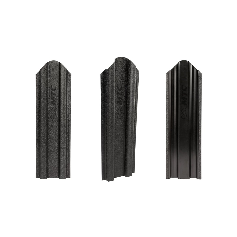 [P001896] Şipcă metalică gard, RAL 9005 negru mat-lucios, 1700x90x0,4 mm