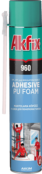 Adeziv/Spumă Akfix 960 pentru termosistem EPS si XPS aplicare manuală, 750 ml