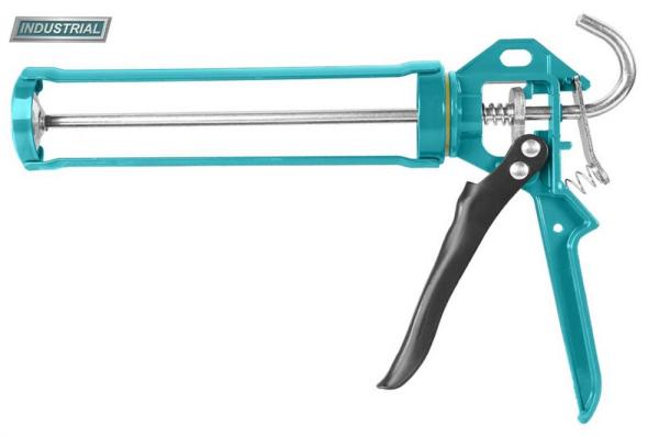 Pistol pentru silicon 9"" maner aluminiu ranforsat Total THT21509, lungime 235mm, diametru 55mm