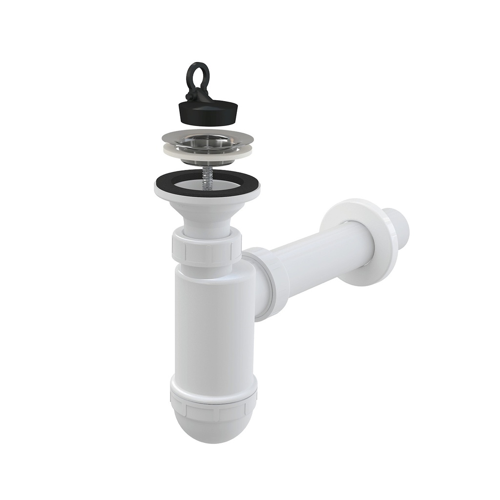 Sifon lavoar DN40 cu sită A41 din oţel inoxidabil DN63