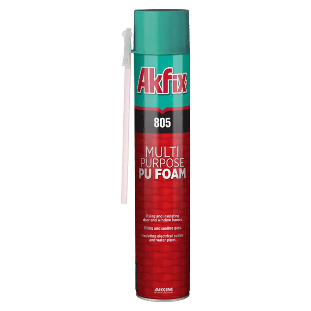 Spumă PU monocomponentă pentru montaj 805, aplicare manuală, 750 ml