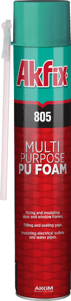 Spumă PU monocomponentă pentru montaj 805, aplicare manuală, 750 ml