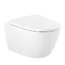 Vas WC suspendat din porțelan, Ona Rimless®, evacuare orizontală, 53x36 cm