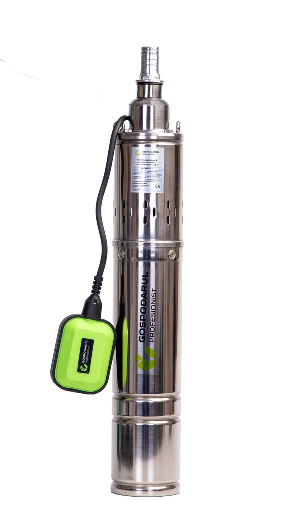 Pompa submersibila apa curata Gospodarul Profesionist, 1100W, cu snec si flotor 4QGD-1100-F