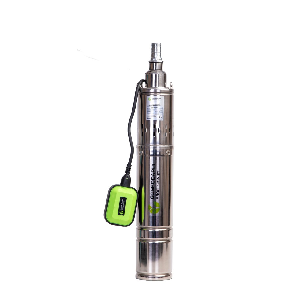 Pompa submersibila apa curata Gospodarul Profesionist, 1100W, cu snec si flotor 4QGD-1100-F