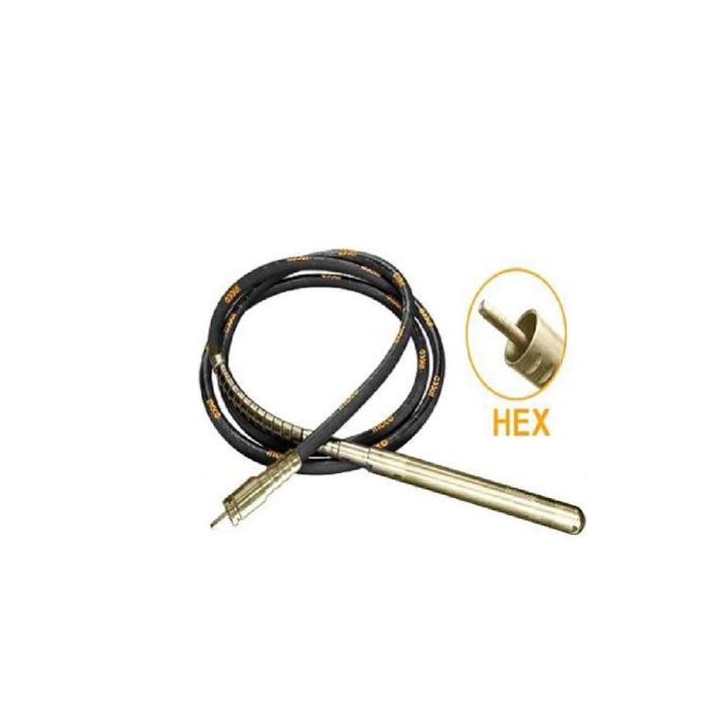 Lance vibratoare Total TPVP1382, prindere HEX, cap 38 x 580 mm, furtun 6 m