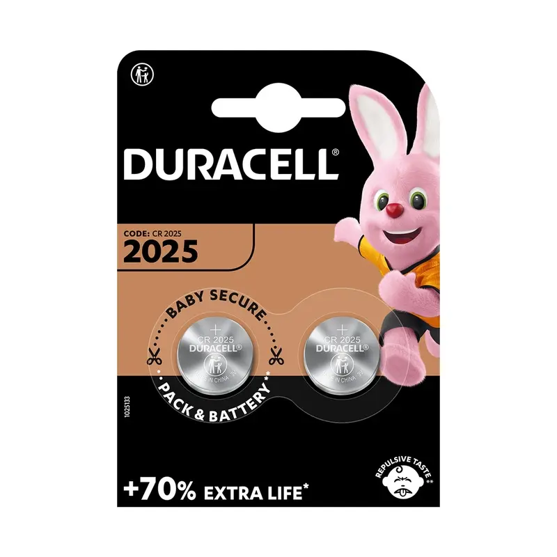 Baterii specialitate, DURACELL DL/CR2025, Lithiu, 2 buc