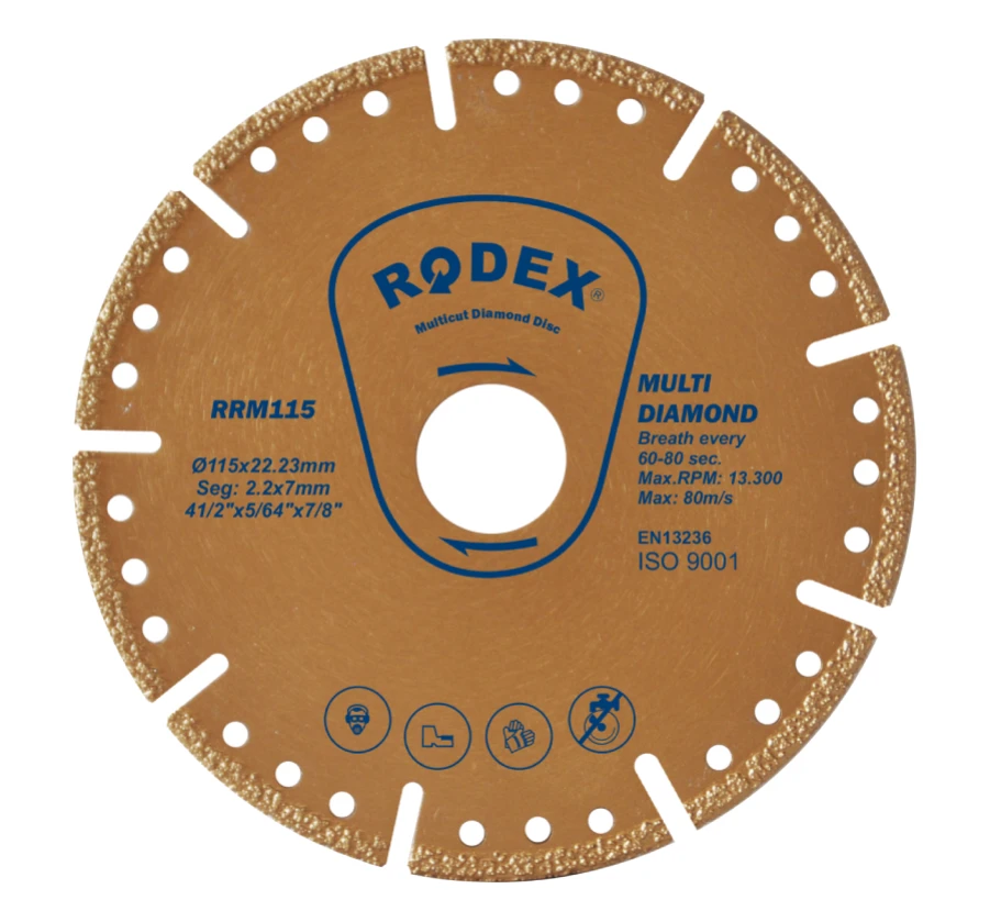 Disc de tăiere Rodex univresal ultrarapid diamantat, 115x20/22.23 mm