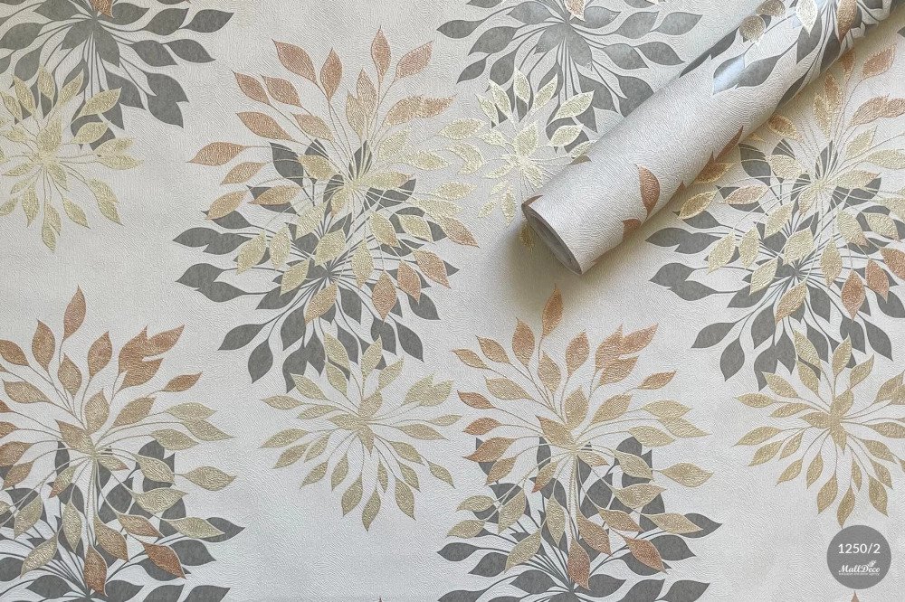 Tapet de vinil model COLIBRI decor, fumuriu art. 1250/2