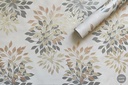 Tapet de vinil model COLIBRI decor, fumuriu art. 1250/2