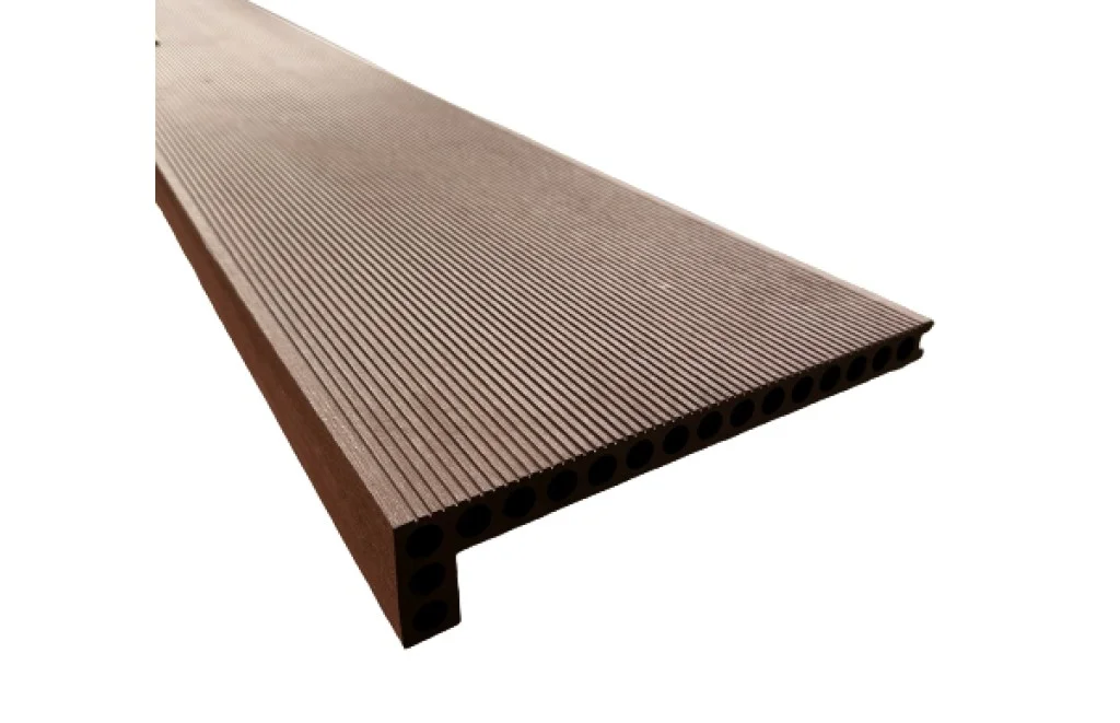 Treapta Decking 3D WPC, dimensiune 300 x 60 x 24 mm, culoare maro