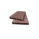 Placă Deck 3D Maro din WPC 148x23mm, L 3800mm, Structura cu Gol Rotund pentru Rezistenta Sporita.