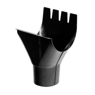 Racord jgheab burlan RAL9005 negru, D. 125/90 mm