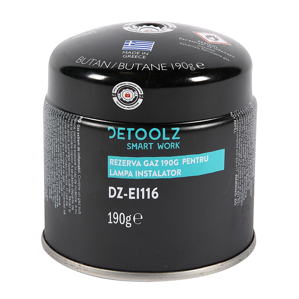 Rezerva DeToolz butelie gaz, 190 gr