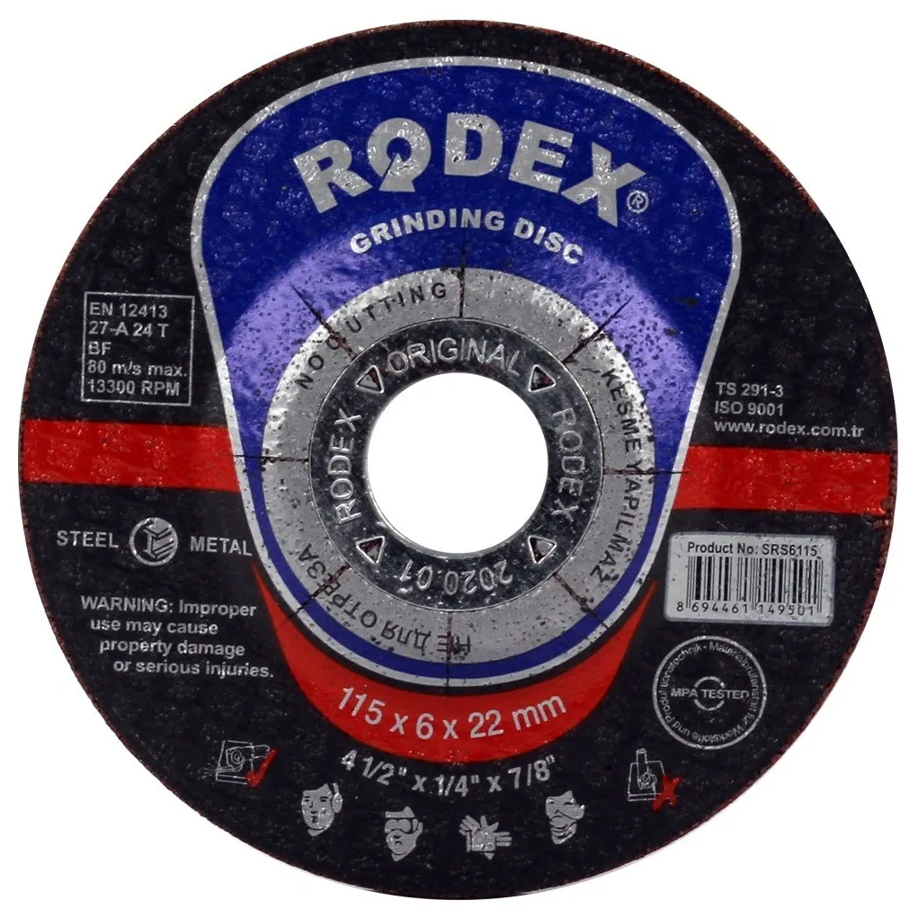 Disc polizare Rodex, 115x6x22 mm