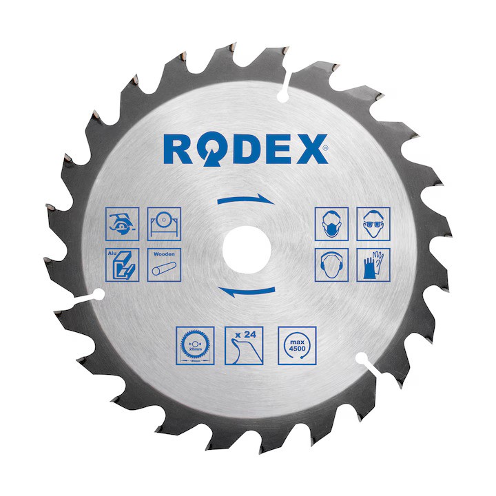 Disc Rodex fierăstrău pentru debitarere, 115 mmx22.2/20/16 mm