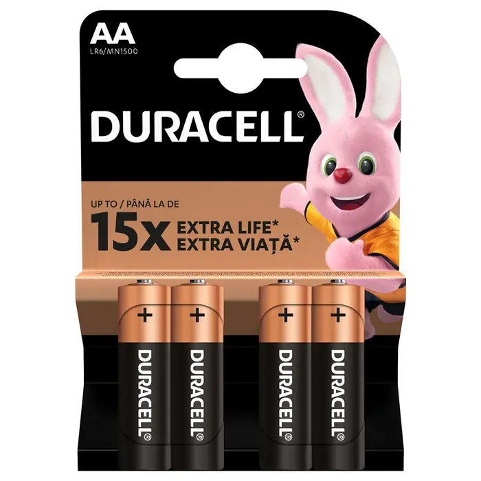 Baterii DURACELL Basic AA LR06, 4 buc