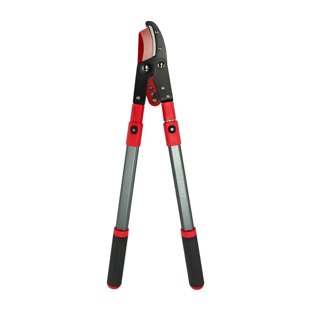 Foarfece de grădină profesional tip nicovală cu mâner telescopic, 650-960 mm