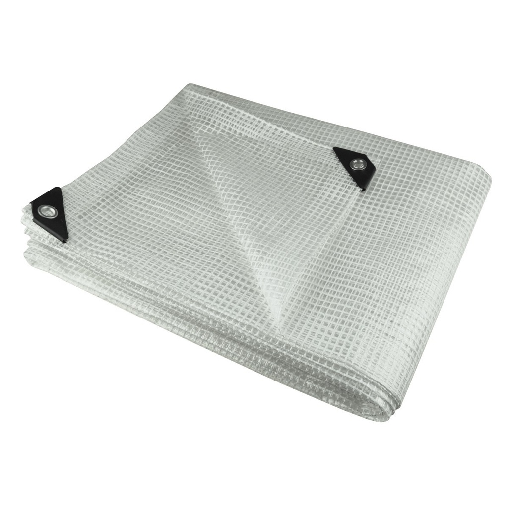 Prelată 3x5, 100g/m2, transparentă, intărită