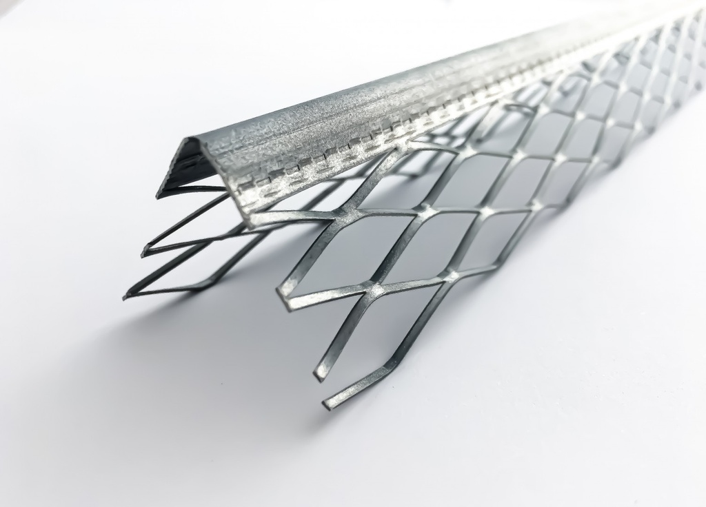 Profil pentru tencuială din oțel zincat 34x34x0,5x3000 mm, 275 gr/zinc