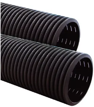 Țeavă flexibilă corugată drenaj, DN 110 mm, fante 360 grade, 12 ml